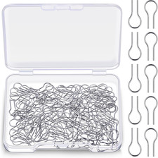 200 Pieces High Temperature Nichrome Wire Jump Rings R Shaped Hanging Burning Ne