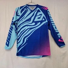 Answer Racing ANSR Syncron Off-Road Bike Jersey Cyan/Blue/Pink Small DISPLAY