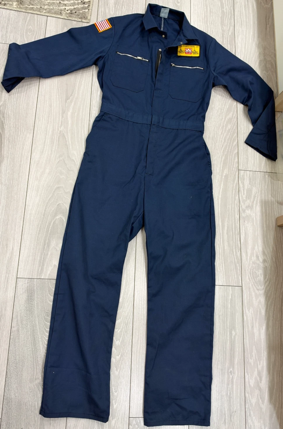 Vintage Western Oceanic Pacesetter IV Oil Rig Coveralls UK Made 38" - product detail image 1