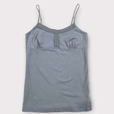Women s American Eagle Spaghetti Strap Fitted Tank Gray Size Medium 142