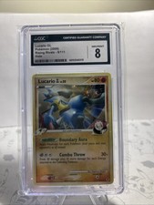 CGC 8 MINT Lucario GL 2009 Rising Rivals 8/111 Holo SWIRL Pokemon Card on eBay