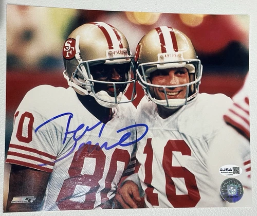 Jerry Rice Signed 8x10 Photo JSA Certified San Francisco 49ers Oakland Raiders