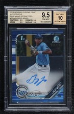 2019 Bowman Draft Chrome Pick Blue Refractor 65/150 Greg Jones BGS 9.5 Auto ya6