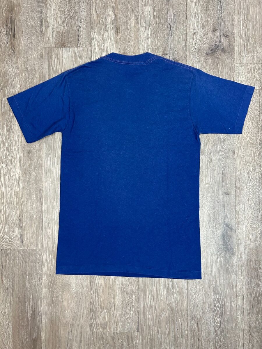 Champion Yale Lux Et Veritas Single Stitch T-Shirt Blue Vtg Champion Yale Lux Et Veritas Single Stitch T-Shirt Blue Vtg