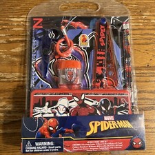 Spiderman Kids School Supplies Set with Hard Pencil Case, Notebook, Pencils,...