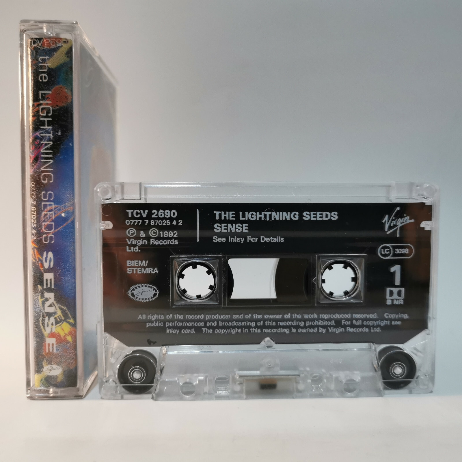 Lightning Seeds Sense Label Virgin Tcv 2690 For Audio Cassette
