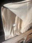 Women's H&M Thick Cozy Warm Beige Scarf with Fringe, Good Condition — photo 4