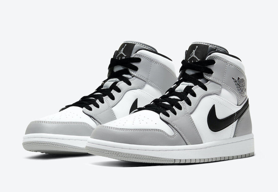 Nike Air Jordan 1 Mid Light Smoke Grey Black White Dior Size 7-12 554724-092 eBay