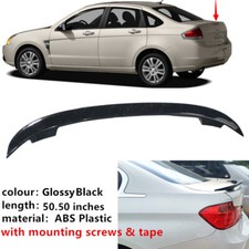 Fit For Ford Focus Sedan 2008-2011 Black Rear Trunk Spoiler Sport Wing Universal Fit For Ford Focus Sedan 2008-2011 Black Rear Trunk Spoiler Sport Wing Universal