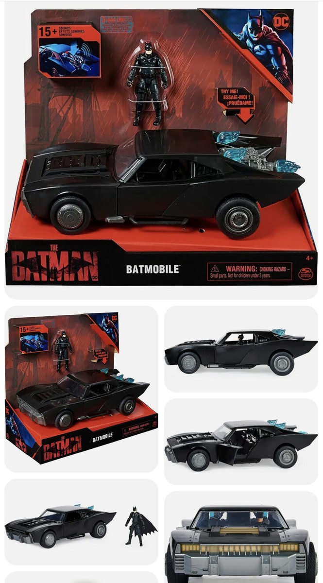 DC The Batman Movie BATMOBILE w/Lights/Sounds & Action Figure 2022