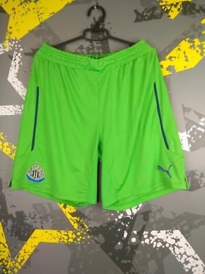 Newcastle United Goalkeeper Football Shorts Green Puma Polyester Mens ig93 