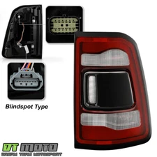 <Blind Spot Ready> For 2019-2023 Ram 1500 w/LED Black Trim Tail Light Passenger