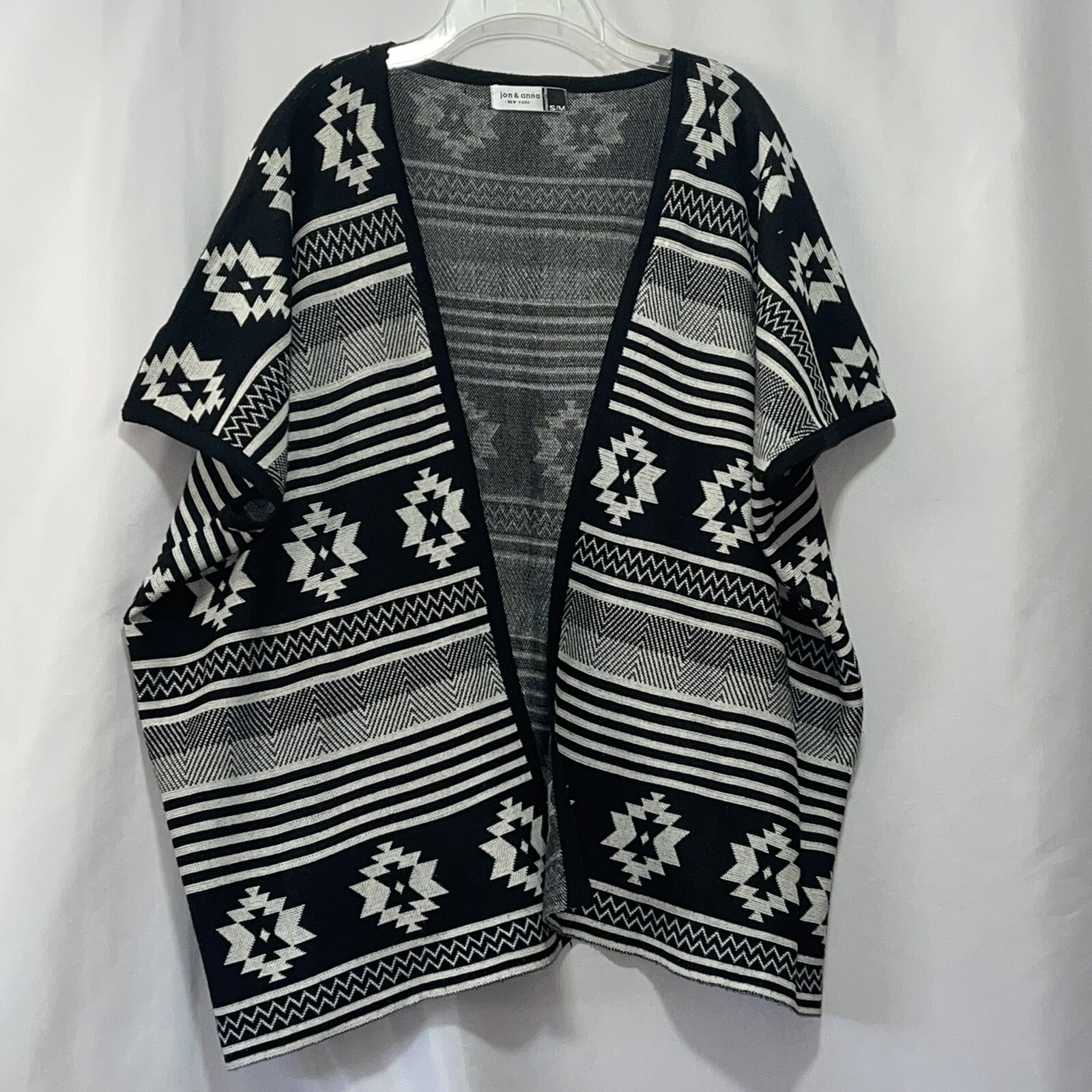Aztec Southwestern cardigan sweater jon u0026 ana womens size s/m oversized Guc  E805 | eBay