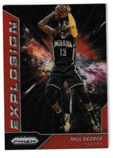 2016-17 Panini Prizm Basketball PAUL GEORGE Orange Fireworks /49! Superstar!