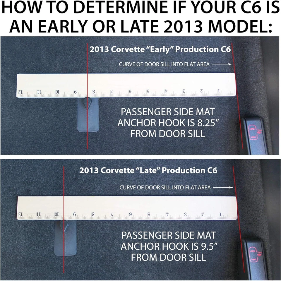 Lloyd Mats Floor Mats Corvette C6 2007.5-2013.5, 2PC Flags - Image 4 of 4