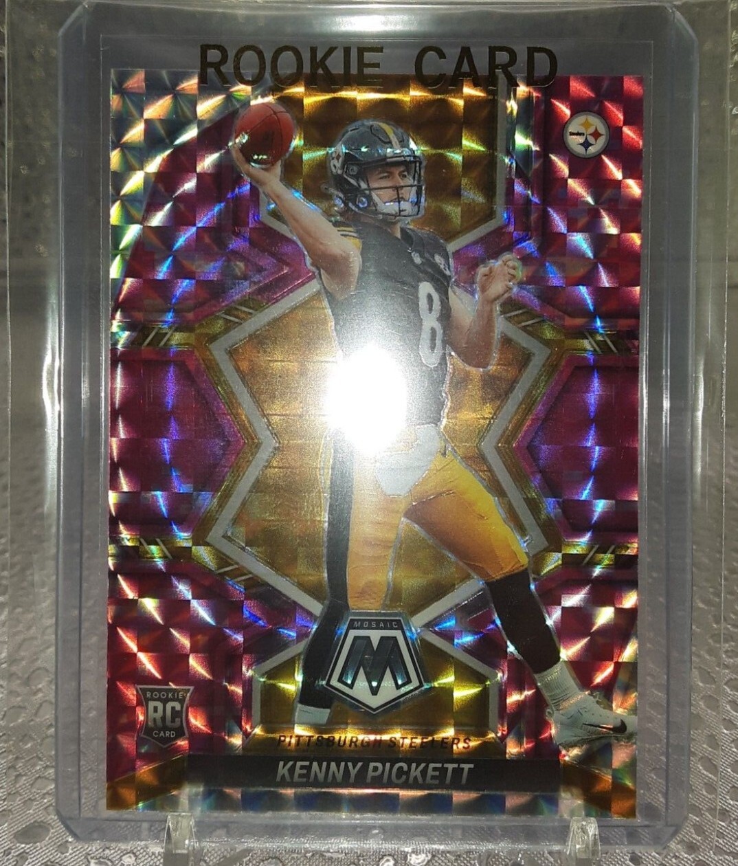 🏈2022 Panini Mosaic Kenny Pickett RC, Drake London JUSTIN HERBERT PRIZM