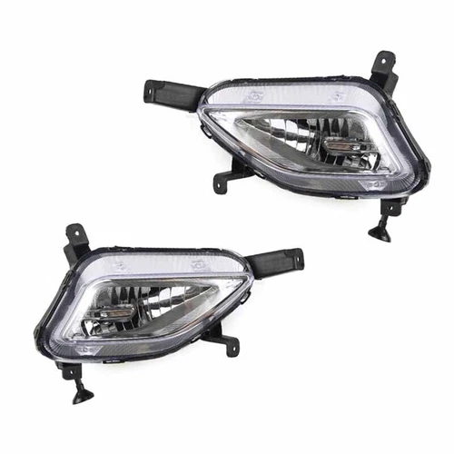 Pair Front Bumper Fog Light Driving Lamps For Hyundai Sonata 2015 2016 2017 - Picture 4 of 6