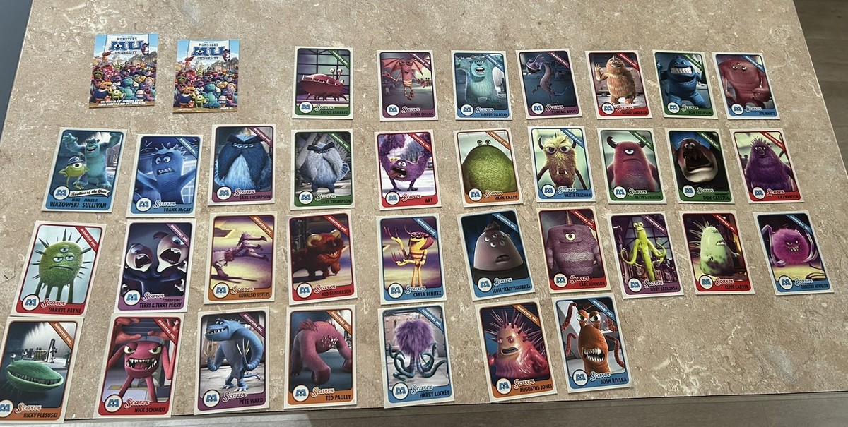 Monsters University Scare Card 36 Set, Disney Park Exclusive | eBay UK