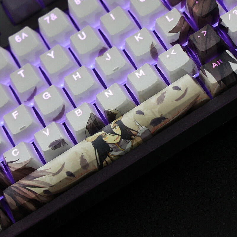 Overlord Albedo Transparent RGB 108Keys PBT OEM Keycaps for Mechanical Keyboard  - Image 4 of 4