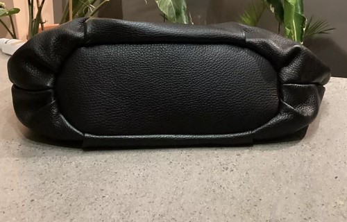 Black, Genuine Leather Handbag, Borse In Pelle, Made In Italy - Picture 4 of 14