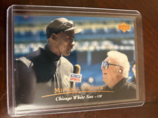 Michael Jordan 1995 Upper Deck Baseball with Harry Caray White Sox card 200