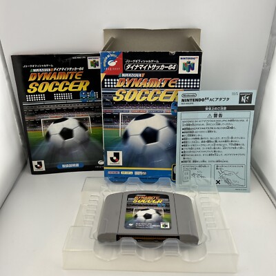 N64 -- J League Dynamite Soccer 64 -- Boxed. Nintendo 64, JAPAN GAME. 18513