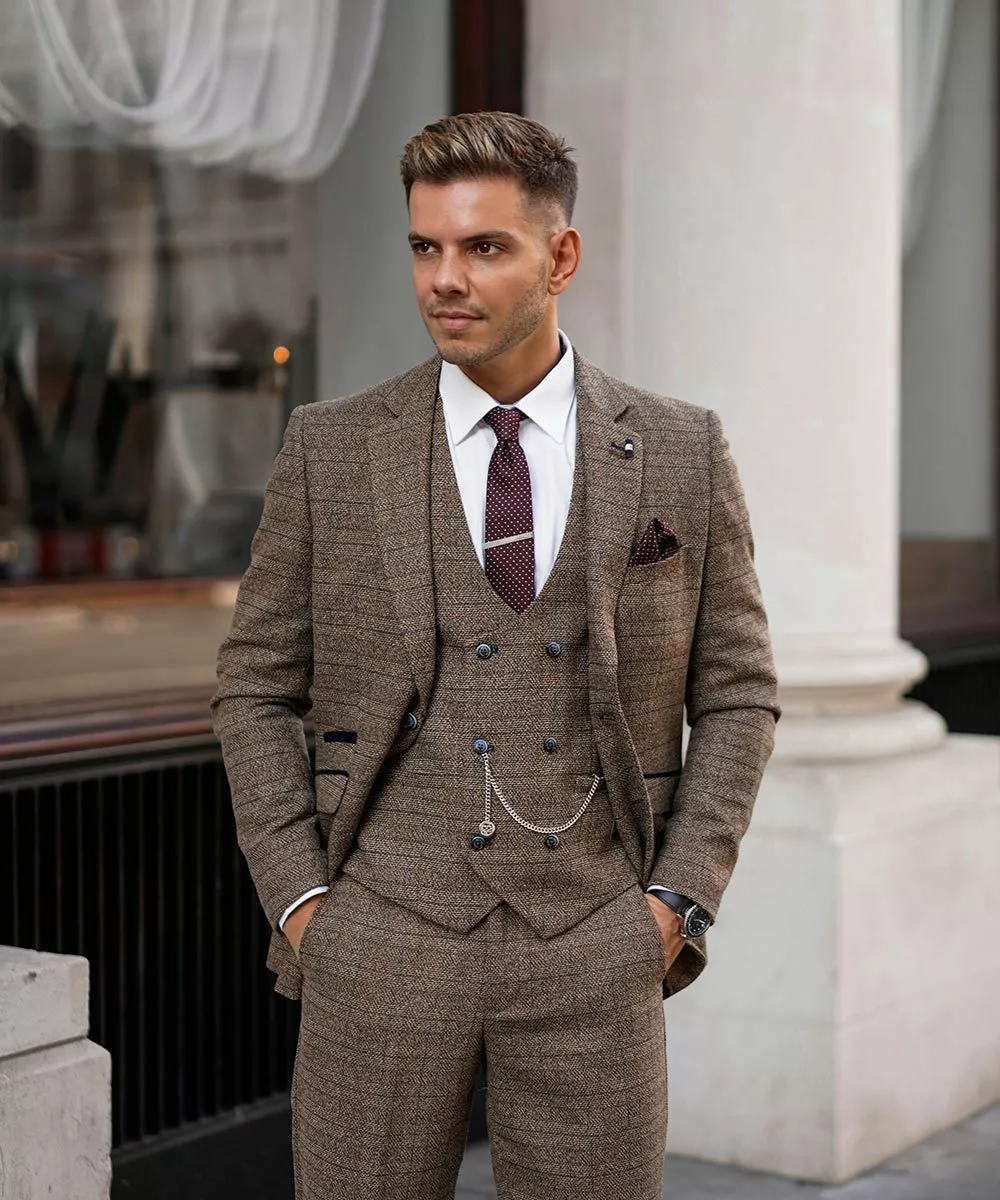 Charcoal Speckled Donegal Tweed 3 Piece Suit | BDtailormade