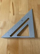 TOOL SHOP 7" Rafter Square - Aluminum Alloy - Permanent Measurements EXCELLENT