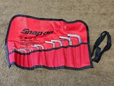 Snap-on L Shaped Hex Key Wrench Set Sae C1102 3/8" to .028" USA