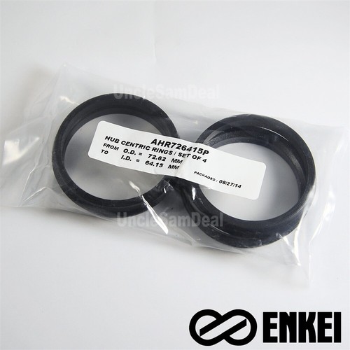 (SET OF 4) ENKEI HUB CENTRIC RINGS ID 64.15 OD 72.62 (64mm CAR to 72