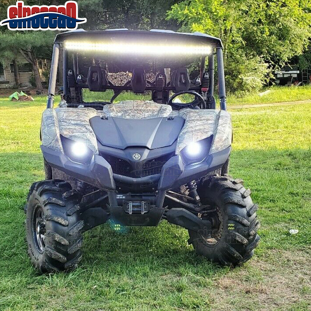 For 20142017 YAMAHA Viking LED Headlight Kit Front Spot Lights + Mount