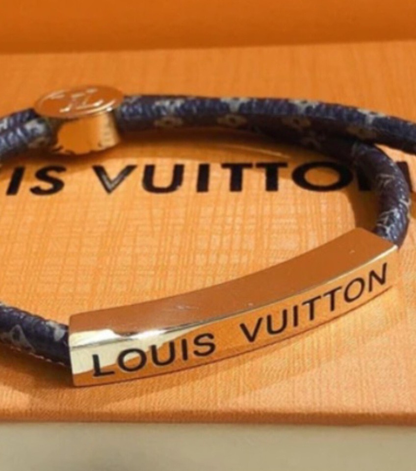 louis vuitton mens leather bracelet eBay