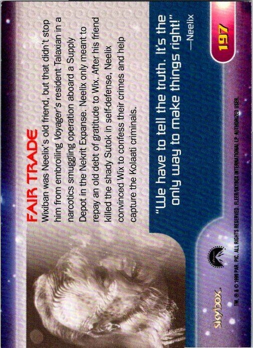 1999 Skybox Star Trek Voyager Closer To Home - PICK / CHOOSE YOUR CARDS - Picture 39 of 157