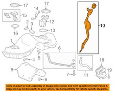 GM OEM 17-18 CT6 Fuel System Fuel System Components-Filler Pipe 84186598