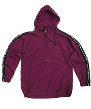 Victoria  s Secret Pink Quarter Zip Windbreaker Anorak Plum   RRP  85