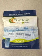 ^ CitraCharge a Nuvo h20 Product 5-Pack Hard Water Buildup Remover NEW