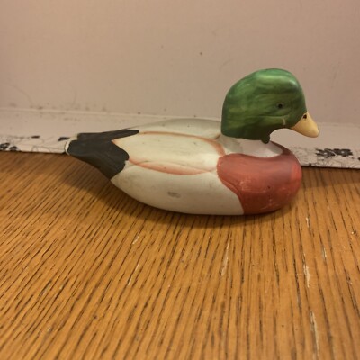 Mallard Duck Small Decor Ceramic Figure Display Painted SH9