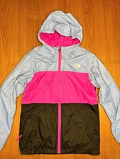 Girls 14-16 Large The North Face Hyvent Hooded Zip Rain Wind Jacket Lightweight