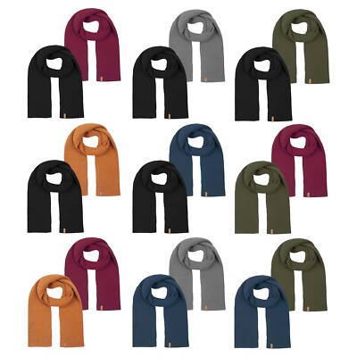 riverso Herren Schal RIVLiam 2er Pack Strickschal Winterschal Basic NEU