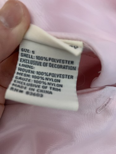 Laura Ashley Girls sleeveless dress SZ 5, pale Pink - Picture 6 of 6