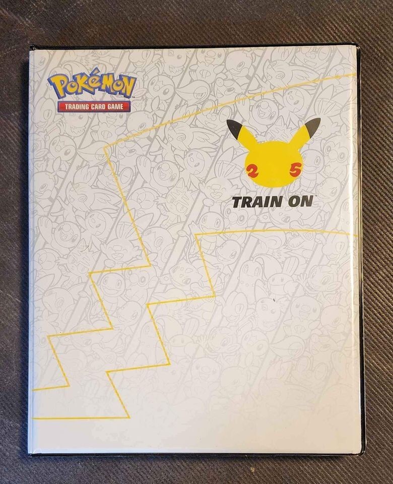 25th anniversary Pokemon JUMBO card binder ships new