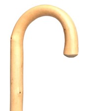 Vintage Antique Natural Wood Knobby Shaft Crook Handle Walking Stick Cane 33  L