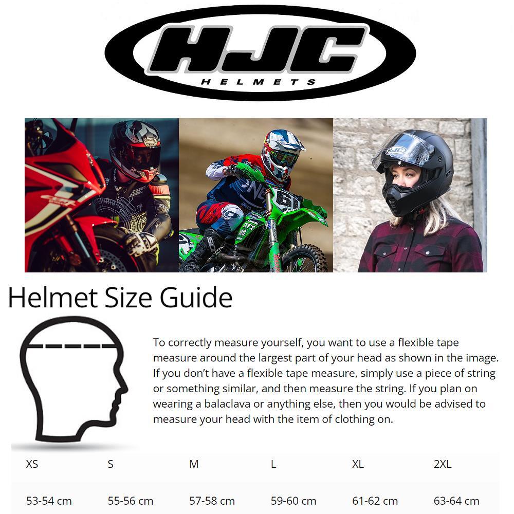 HJC I70 Rias Motorcycle Bike Scooter Full Face Crash Helmet Black Red ...