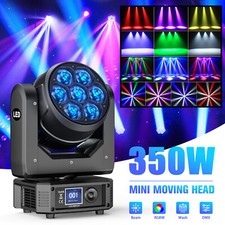 7X50W LED Moving Head Light RGBW Wash Beam Stage DJ Disco DMX Spot Light w/Zoom