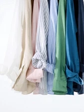 UNIQLO Premium Linen Shirt S-3XL Long-Sleeve Collared Relaxed Women 475647 NWT