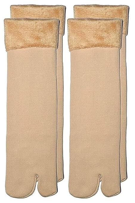 Socks for Women, Thick Fuzzy Slipper Socks, Winter Velvet, (Pack of 6)-image
