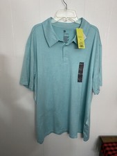 All In Motion XXL Blue Moisture Wicking Polo NWT Active Wear Shirt 2XL