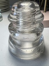 Vintage Clear Hemingray 45 Glass Insulator 11-50 Made In USA Os106