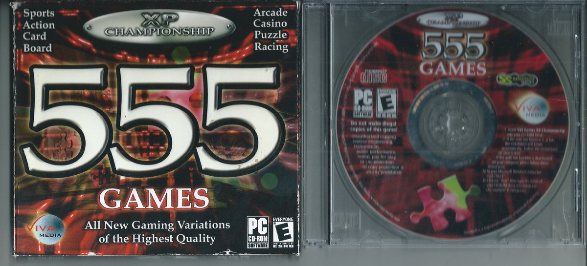 XP Championship 555 Games (Viva Media, 2004, PC CD-ROM, Jewel Case