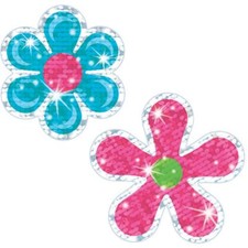 Flower Power Sparkle Stickers-Large, 40 ct Trend Enterprises Inc. T-63308